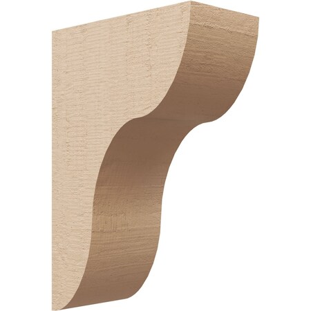Ekena Millwork 4"W x 8"D x 12"H Classic Carmel Rough Cedar Woodgrain TimberThane Corbel, Primed Tan CORUR04X08X12CARRCPR